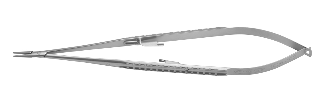 Gerald Thumb Forceps, Tungsten Carbide, Serrated Tips, Dressing, 1.0 Mm Tips, 10" (25.0 Cm)
